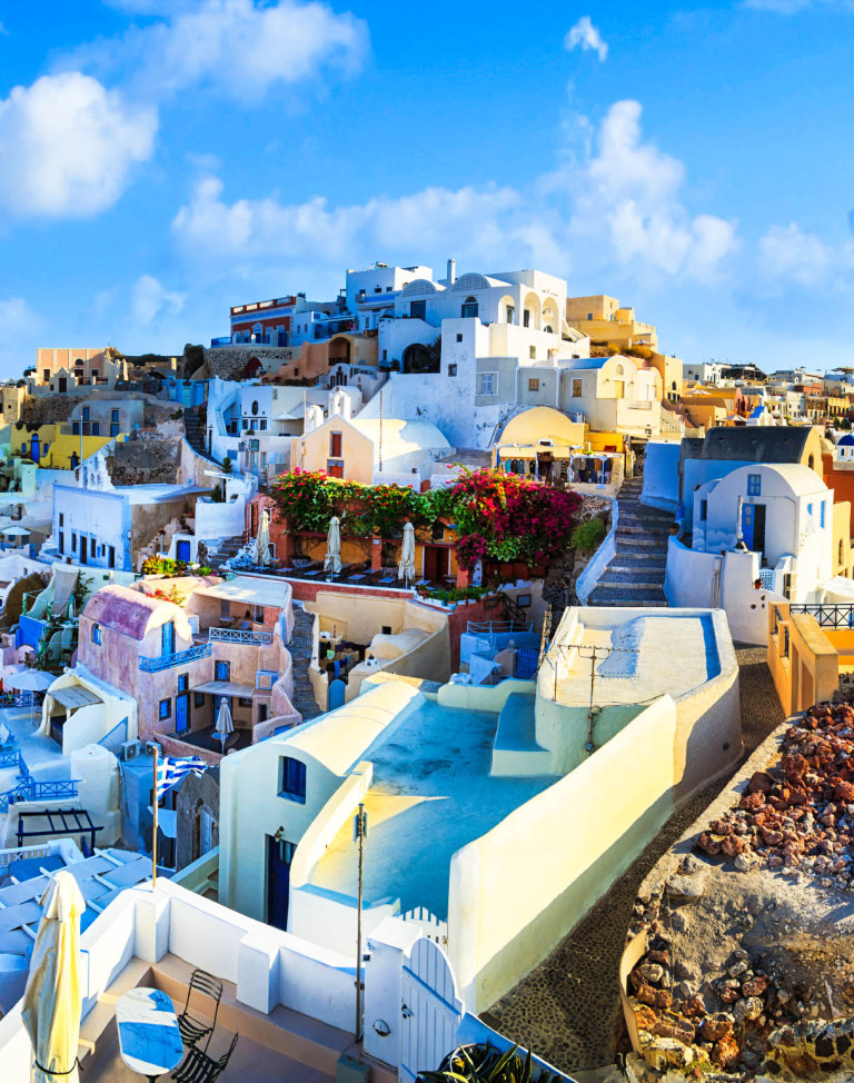 Panoramic view of Santorini, Greece iStock_000089536317_Large-2