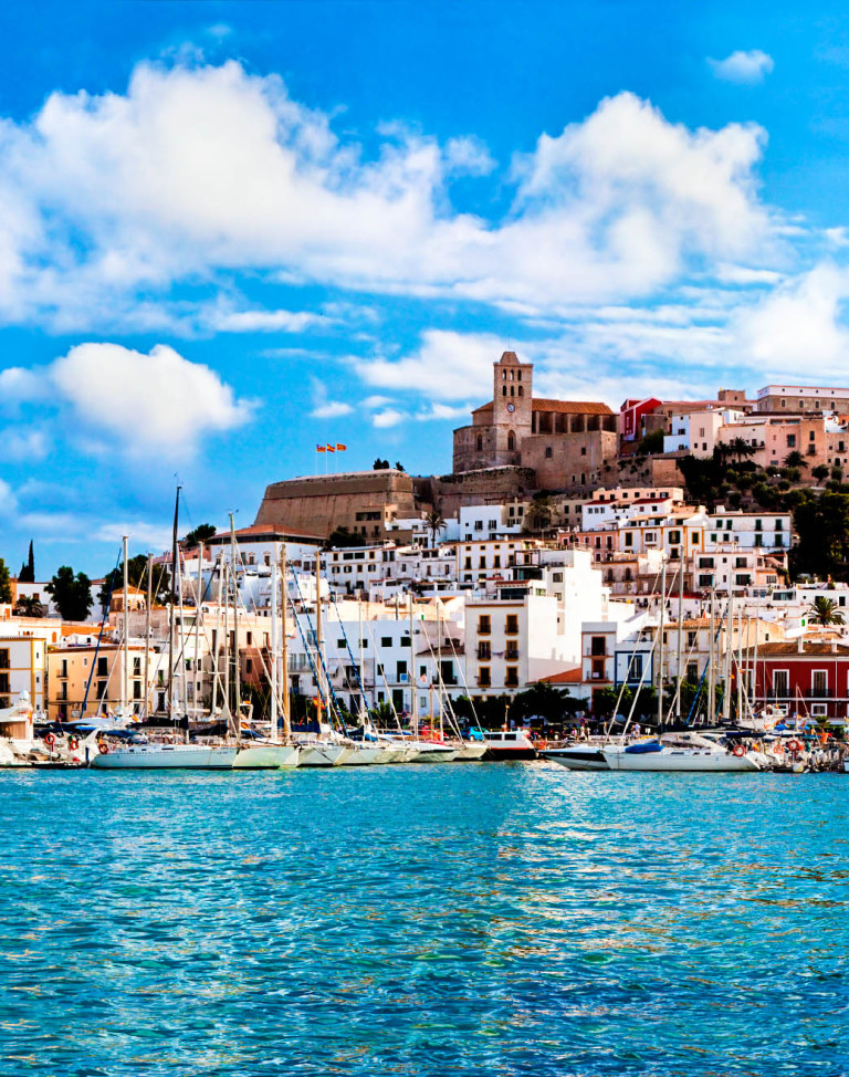 Panorama of Ibiza, Spain