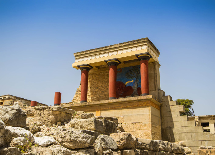 Kreta tips huurauto, paleis van Knossos