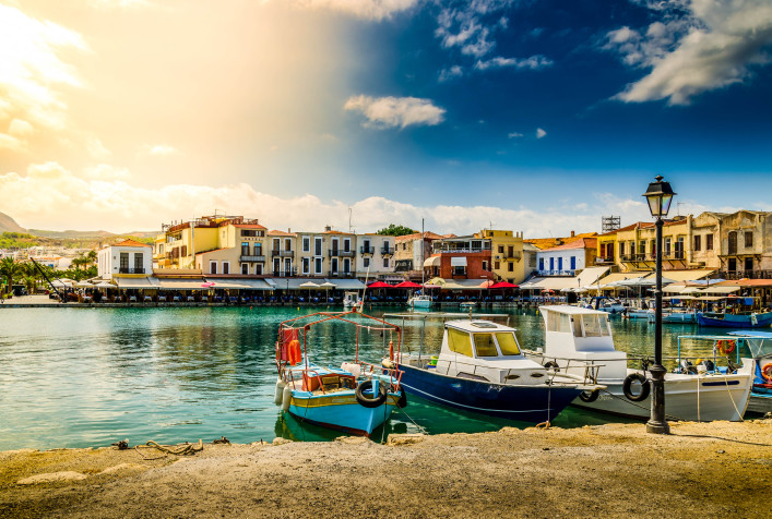 Kreta tips huurauto, oude venetiaanse haven