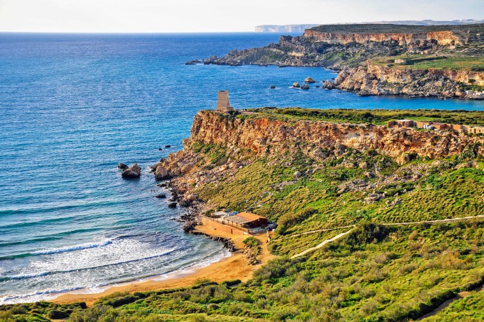 Mooiste stranden Malta Golden Beach