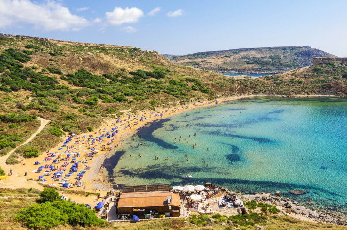 Ghajn Tuffieha strand Malta