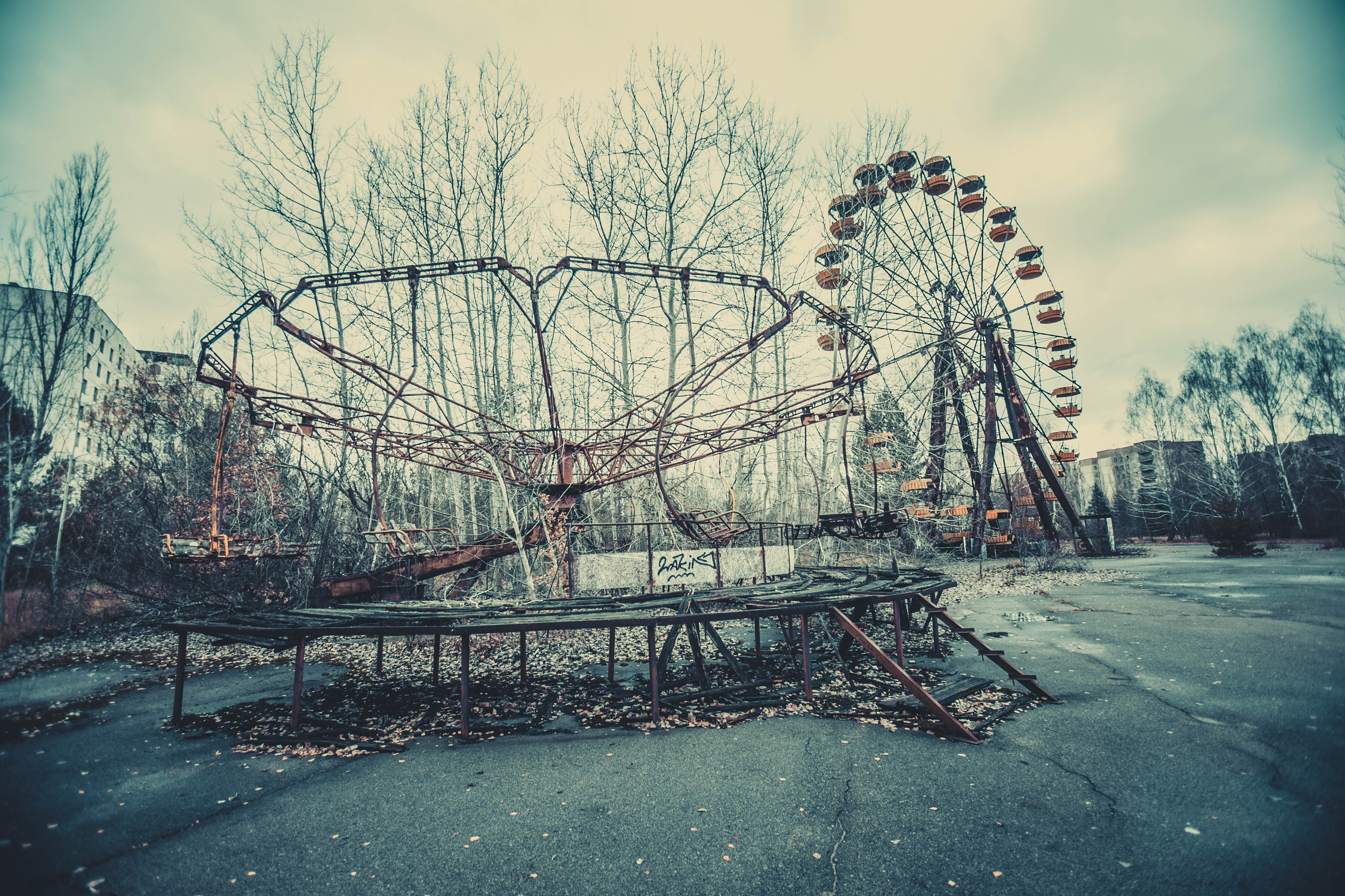 verlaten pretpark nabij Tsjernobyl, Prypjat
