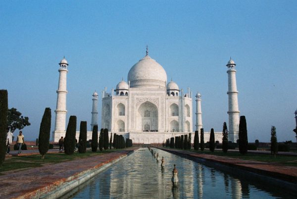De wereldberoemde Taj Mahal De wereldberoemde Taj Mahal