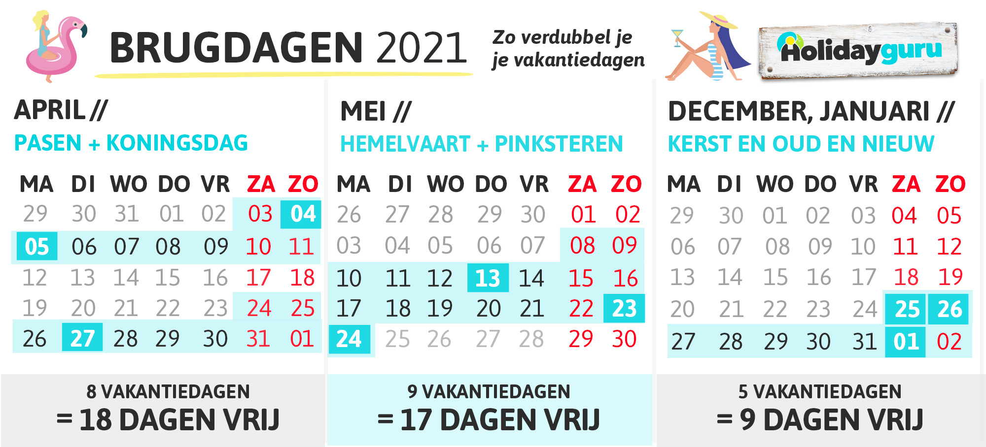 Vrije Dagen Belgie 2021 Brugdagen 2021 Verdubbe Je Vakantiedagen