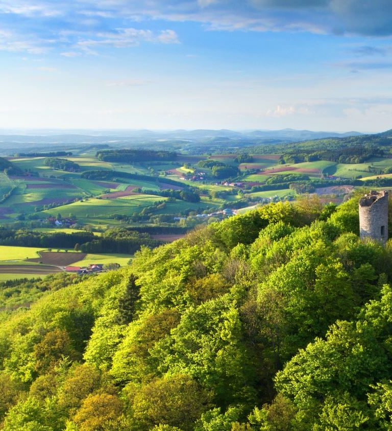 De Ebersburg in de Rhon