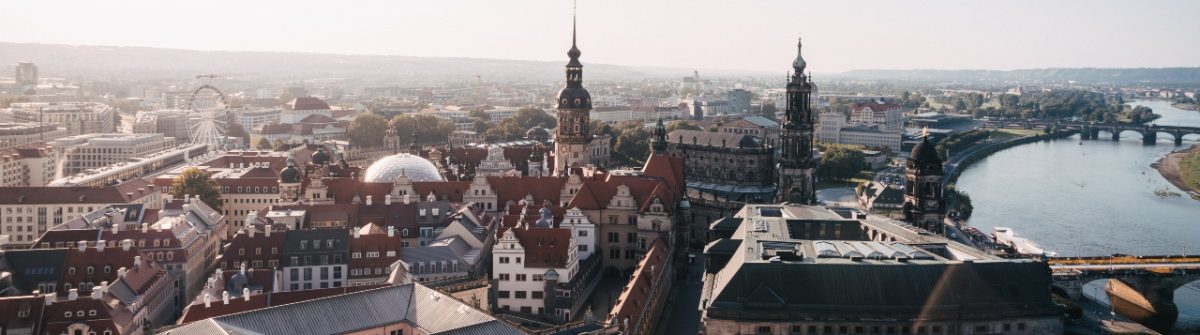Uitzicht op Dresden